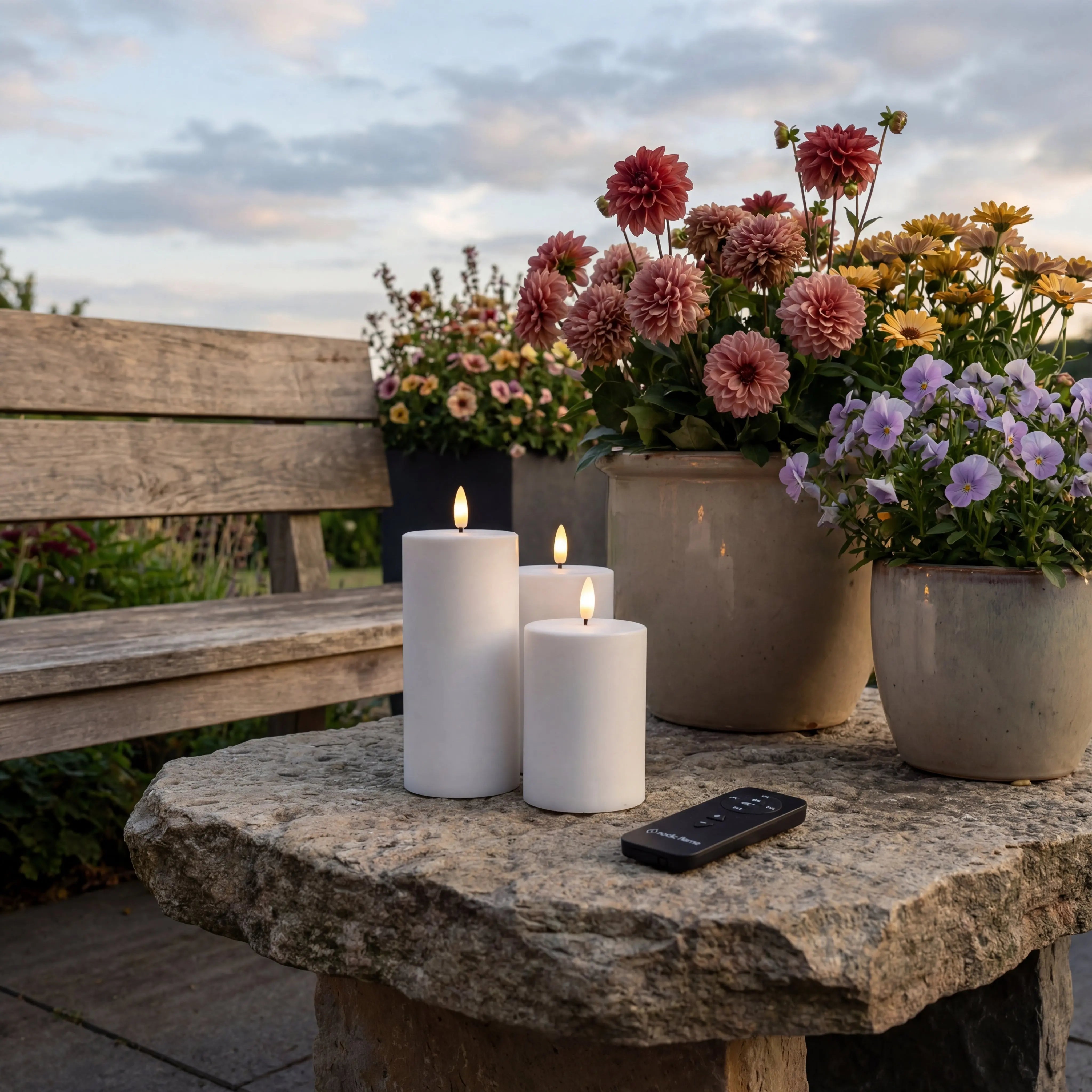 Deluxe Homeart Outdoor LED Kerzen – Original & Exklusiv | Nordic Flame