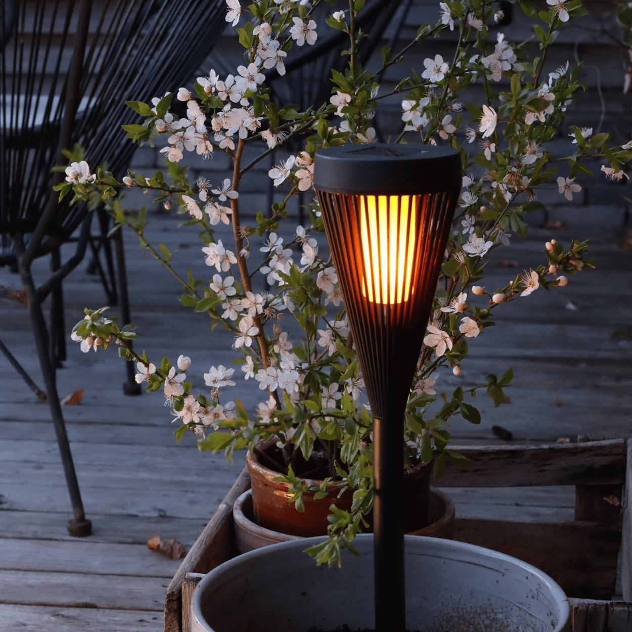 LED Solar-Gartenfackel 3-in-1