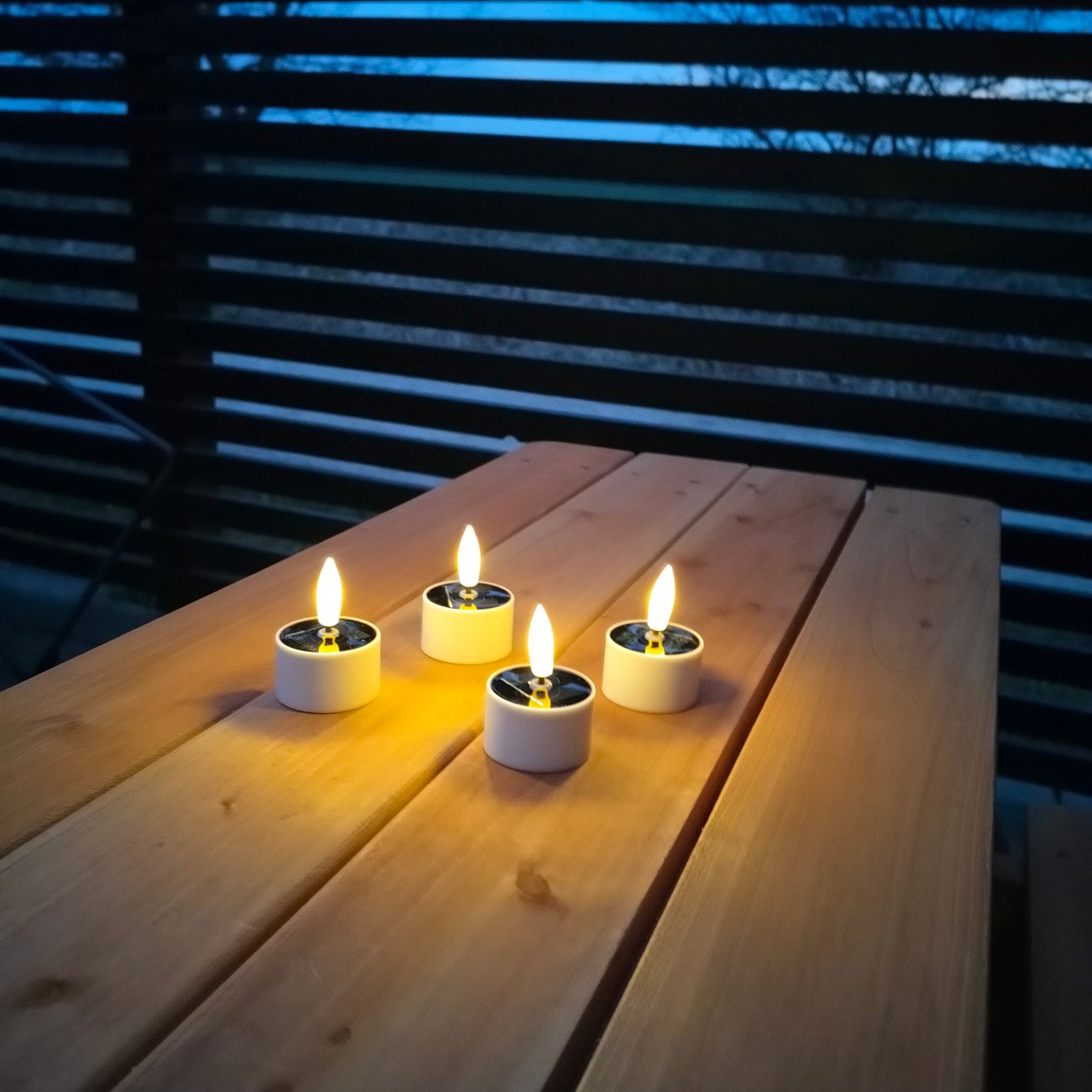 Outdoor Solar-Teelichter, 4 Stück - Nordicflame-de