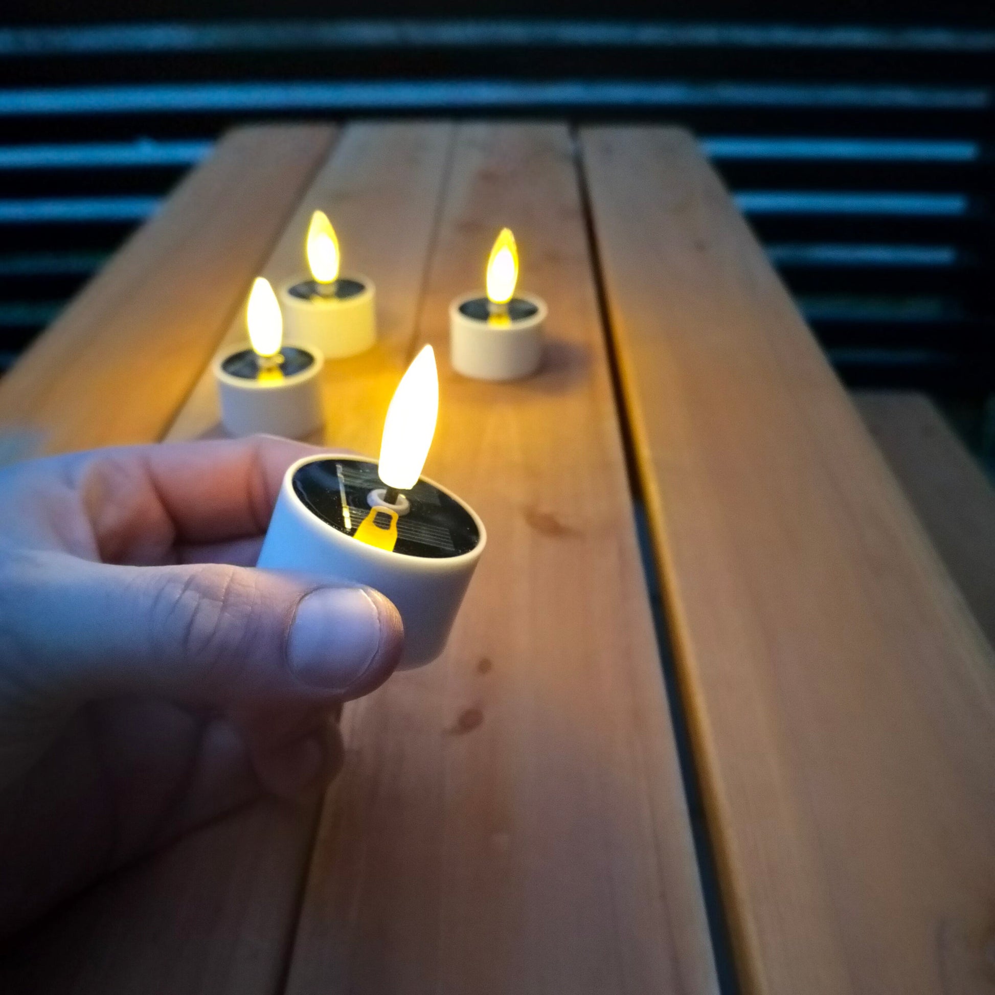 Outdoor Solar-Teelichter, 4 Stück - Nordicflame-de