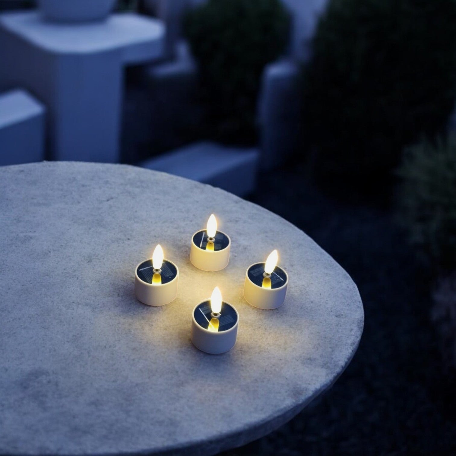 Outdoor Solar-Teelichter, 4 Stück - Nordicflame-de