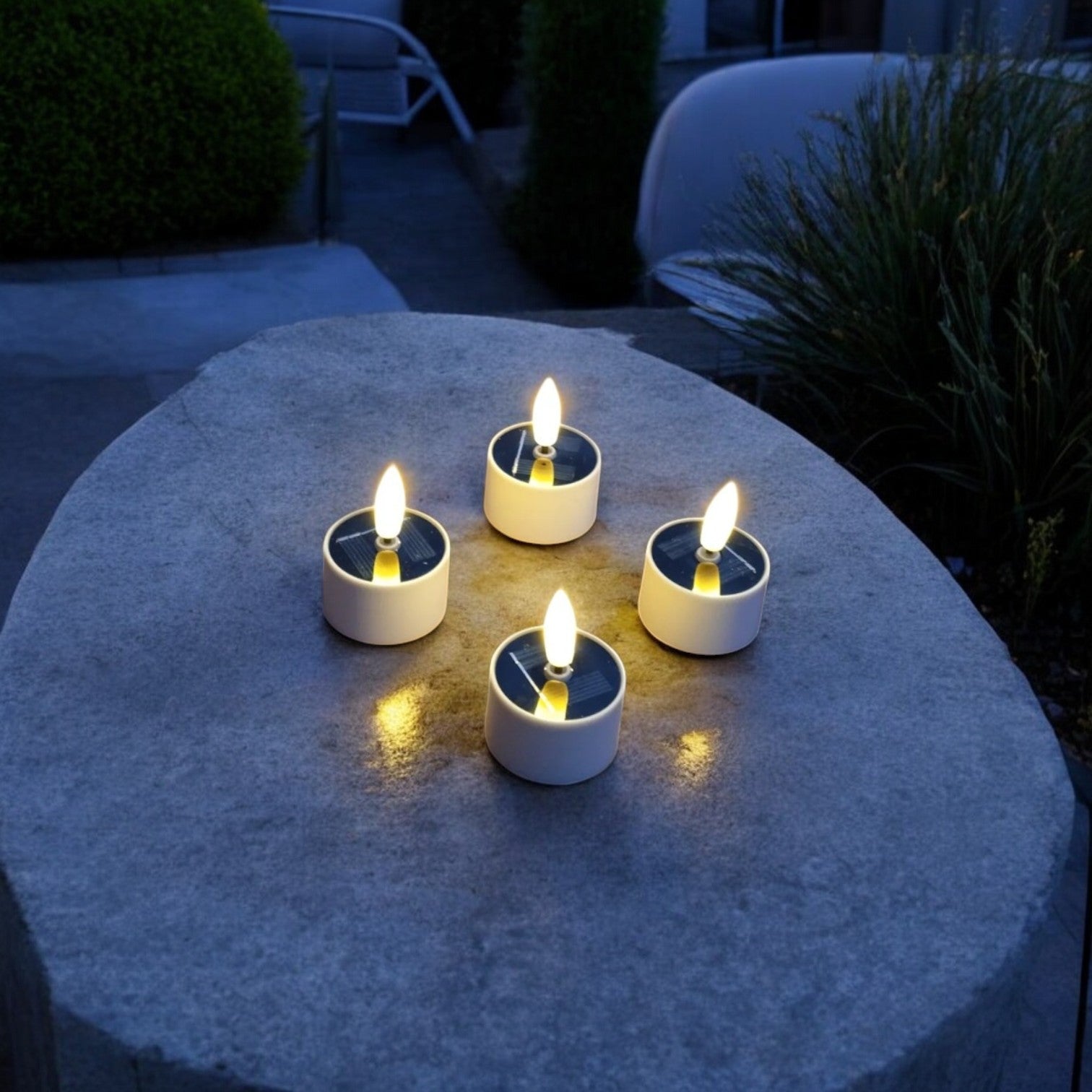 Outdoor Solar-Teelichter, 4 Stück - Nordicflame-de