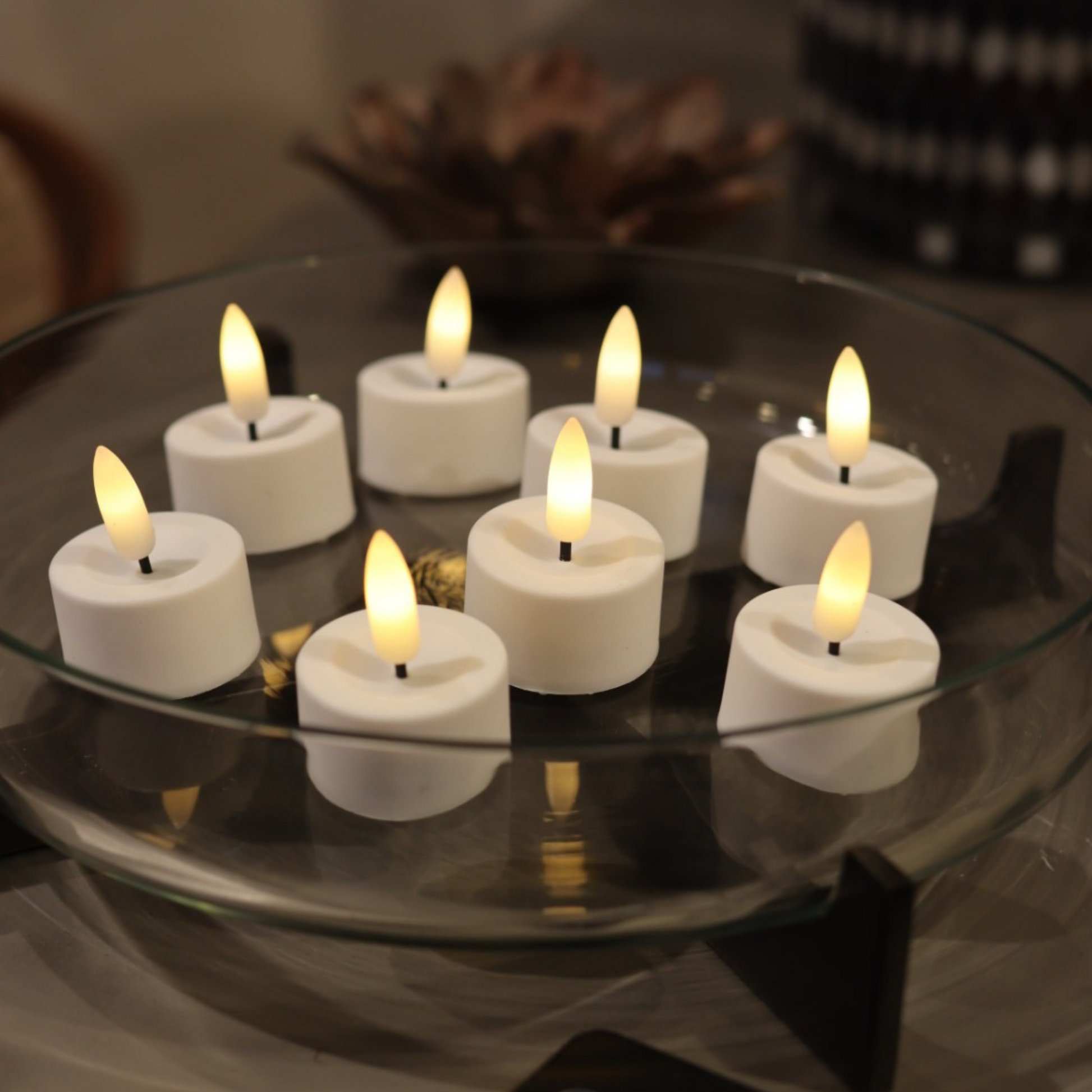Teelichter 8er-Pack mit Batterien und Fernbedienung - Nordicflame-de