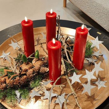 Schaffe sichere, stimmungsvolle Weihnachtsatmosphäre mit täuschend echten LED-Kerzen. - Nordicflame-de