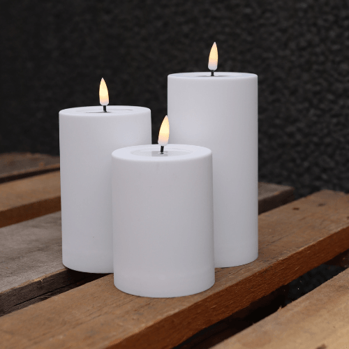 Outdoor LED-Kerzen mit 3d flamme - Nordicflame-de
