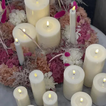 LED-Kerzen mit Wetlook und Timer-Funktion - Nordicflame-de