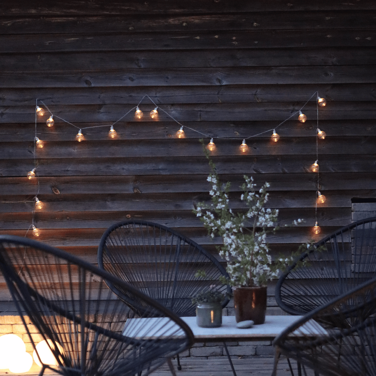 LED Solar Lichterkette mit 20 Leuchten