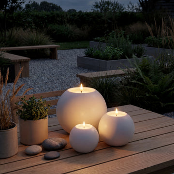 Premium Solar LED Kugeln Set (3 Stück) – Glowballs von Top Candle by Deluxe Homeart