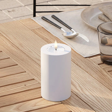 Outdoor Deluxe Homeart LED-Kerze D7.5 x 12.5 cm - Deluxe 3D Flamme flackernd