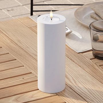 Outdoor Deluxe Homeart LED-Kerze D7.5 x 20 cm - Deluxe 3D Flamme flackernd
