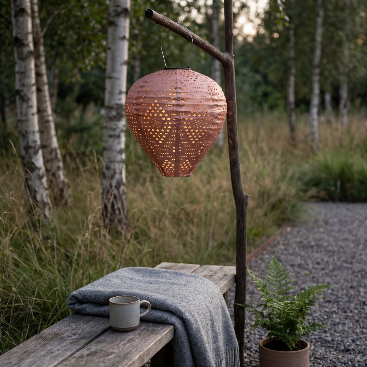 Solar LED Laterne – Hängende Solarlampe für Garten