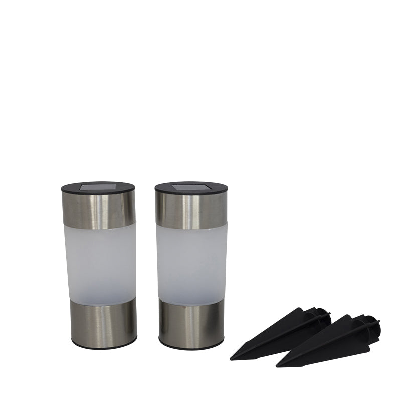 2er-Set LED-Solar-Gartenfackeln - 23,5 cm - Nordicflame-de