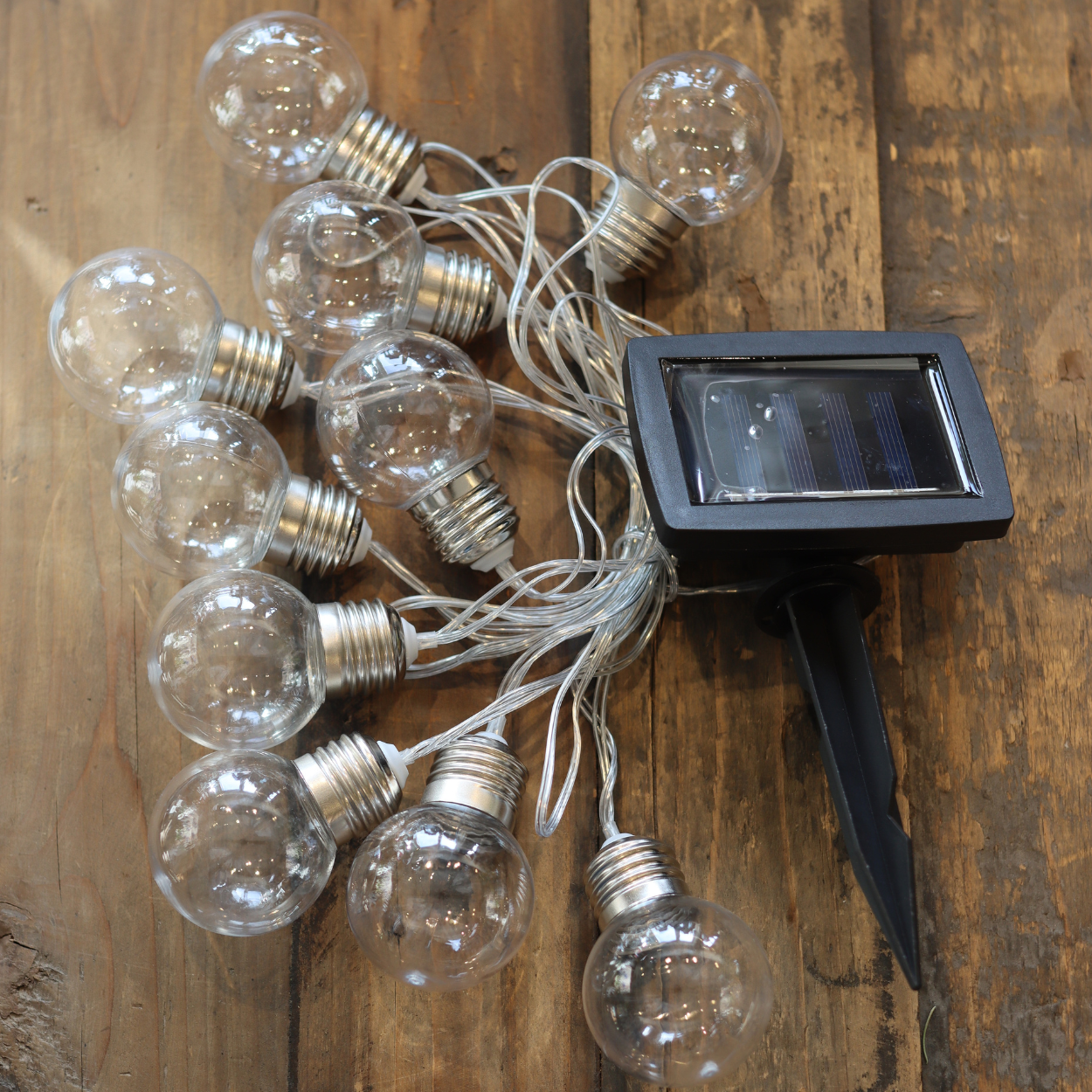 LED Solar Lichterkette mit 10 Leuchten - Nordicflame-de
