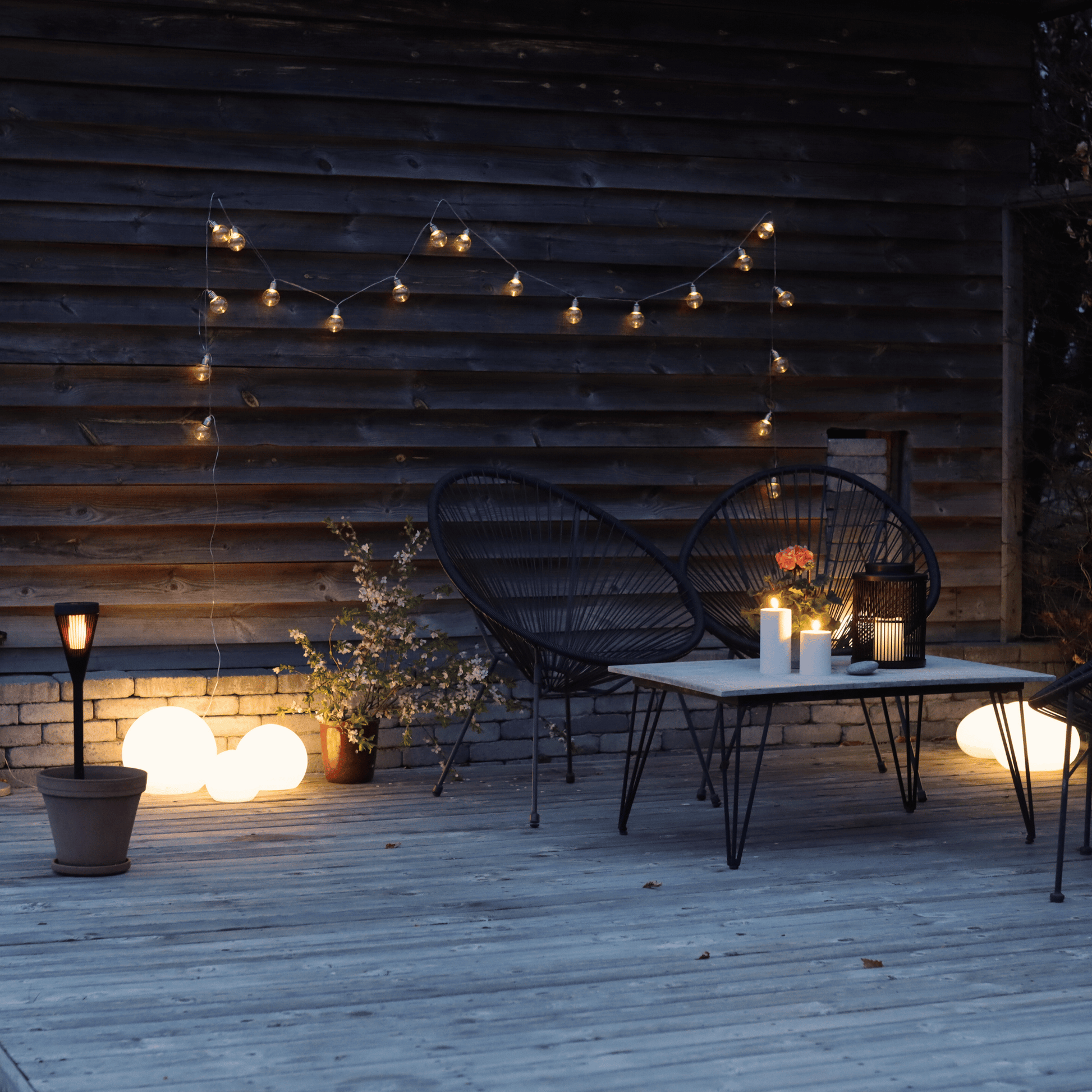 LED Solar Lichterkette mit 10 Leuchten - Nordicflame-de