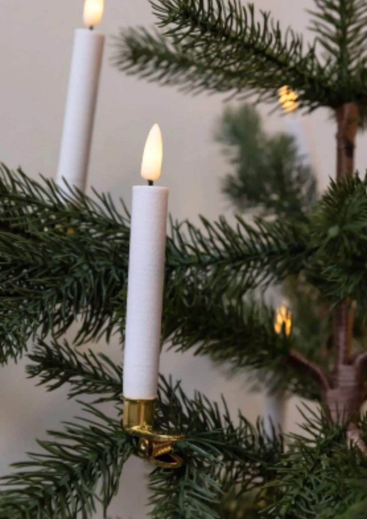 10 Stück LED-Weihnachtsbaumkerzen mit 3D-Flamme, Timer und Fernbedienung - Nordicflame-de
