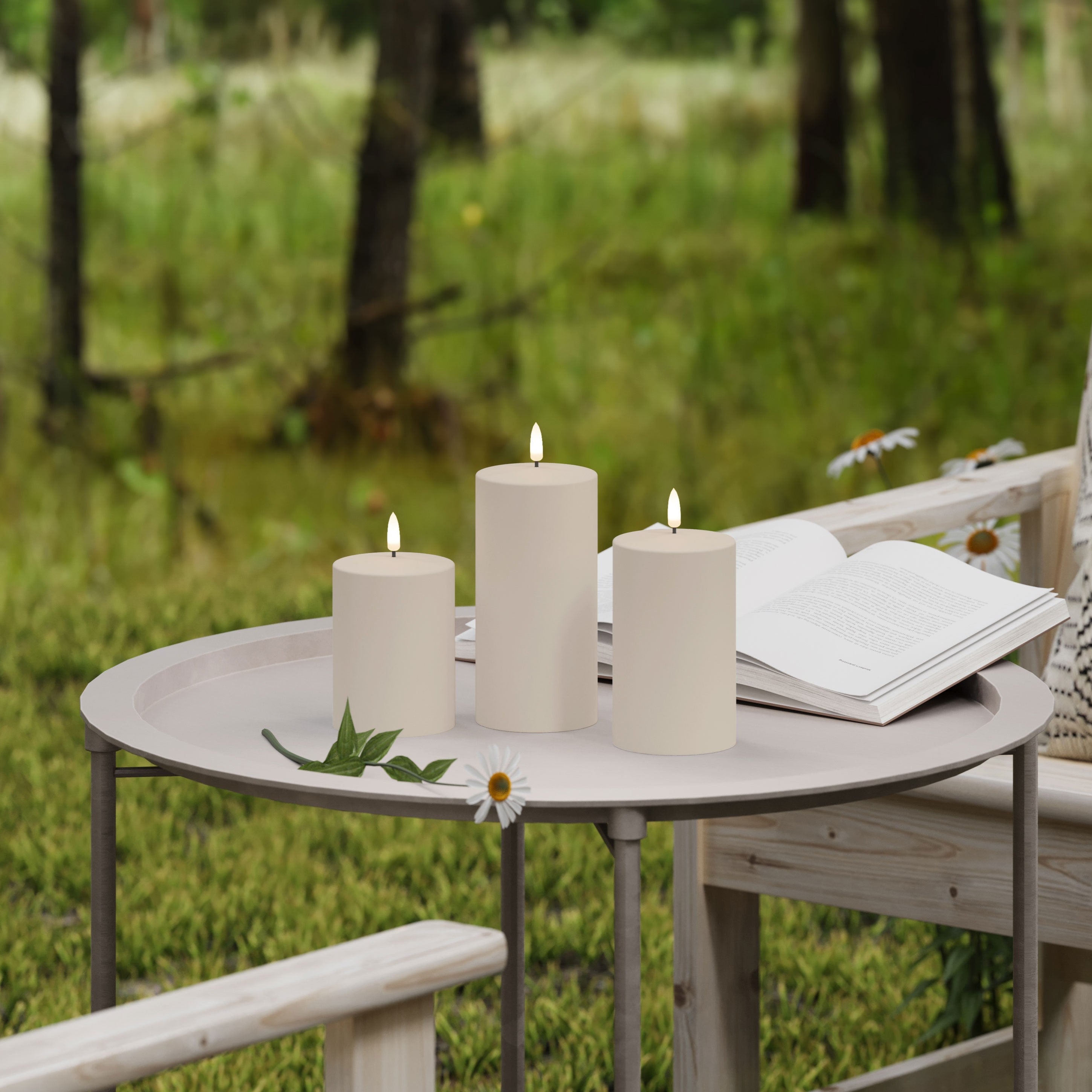 Outdoor LED Kerzen – wetterfest & mit 3D-Flamme | Nordic Flame