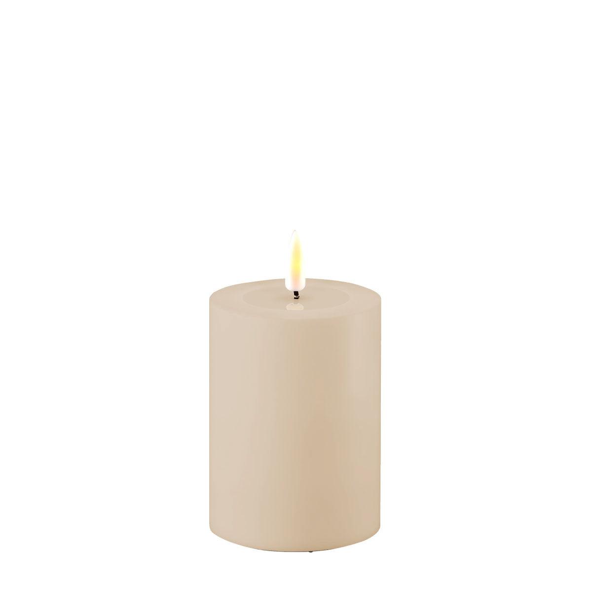 Outdoor LED-Kerze D7,5 x 10 cm - Deluxe 3D Flamme flackernd - Nordicflame-de